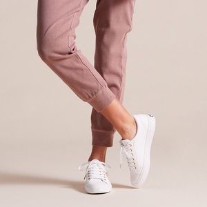 Keds Jump Kick White Leather Sneaker White/Gold USA size 10